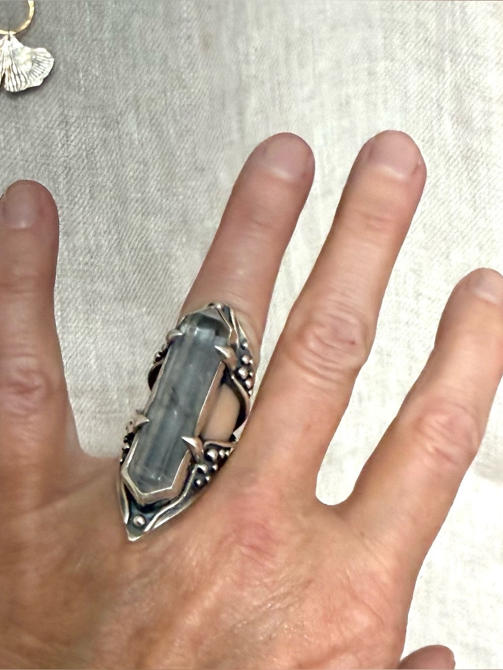 Acid Queen Jewelry Open Amplifier Ring, US 6.5 - Picture 13 of 16